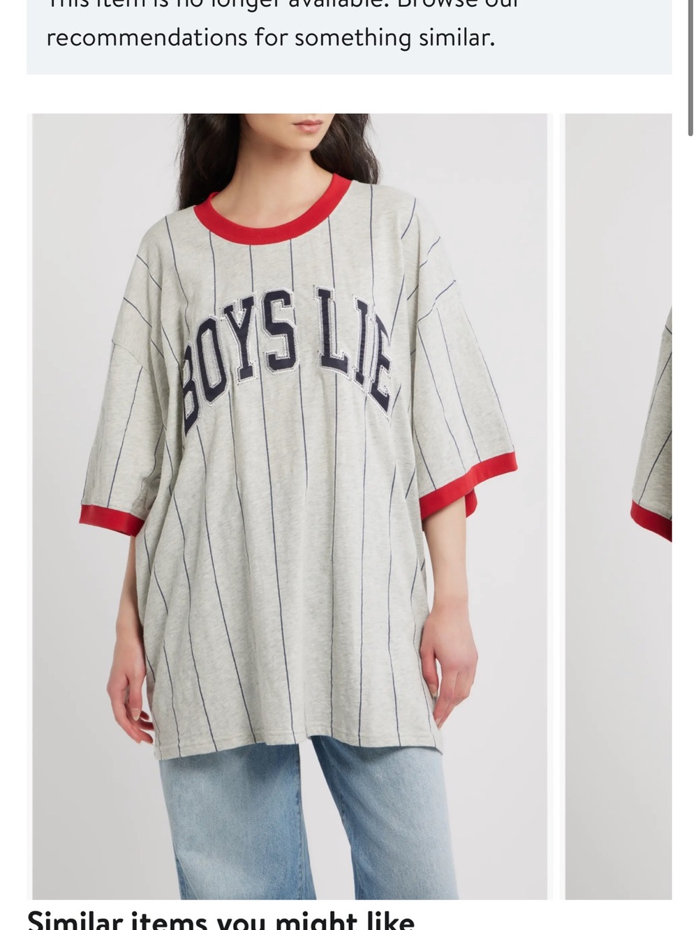 ISO!!!! Boys Lie Game Changer Boyfriend Slub T-Shirt